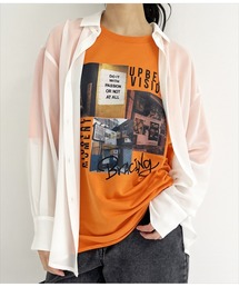 ANAP | ミニ裏毛フォトプリントTシャツ(Tシャツ/カットソー)