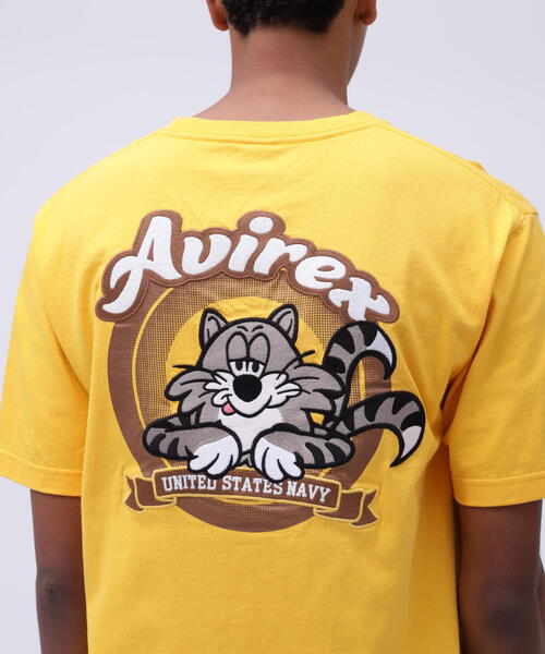 WEB&DEPOT限定》TOMCAT EMBROIDERY T-SHIRT / トムキャット エン
