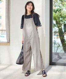 フロントジップサロペット