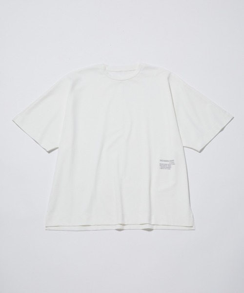  j.n.r.d（ジェー・エヌ・アール・ディー）の「リサイクルポンチワンポイントドルマンTシャツ（Tシャツ/カットソー・メンズ・チャコールグレー/ブラック/ホワイト・M/LL/L）」の2枚目の写真