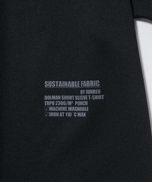  j.n.r.d（ジェー・エヌ・アール・ディー）の「リサイクルポンチワンポイントドルマンTシャツ（Tシャツ/カットソー・メンズ・チャコールグレー/ブラック/ホワイト・M/LL/L）」の8枚目の写真