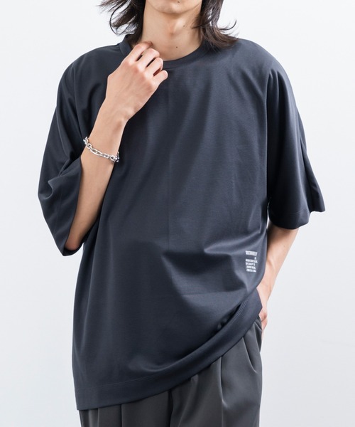  j.n.r.d（ジェー・エヌ・アール・ディー）の「リサイクルポンチワンポイントドルマンTシャツ（Tシャツ/カットソー・メンズ・チャコールグレー/ブラック/ホワイト・M/LL/L）」の15枚目の写真