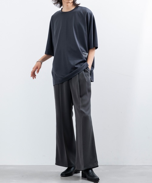  j.n.r.d（ジェー・エヌ・アール・ディー）の「リサイクルポンチワンポイントドルマンTシャツ（Tシャツ/カットソー・メンズ・チャコールグレー/ブラック/ホワイト・M/LL/L）」の16枚目の写真