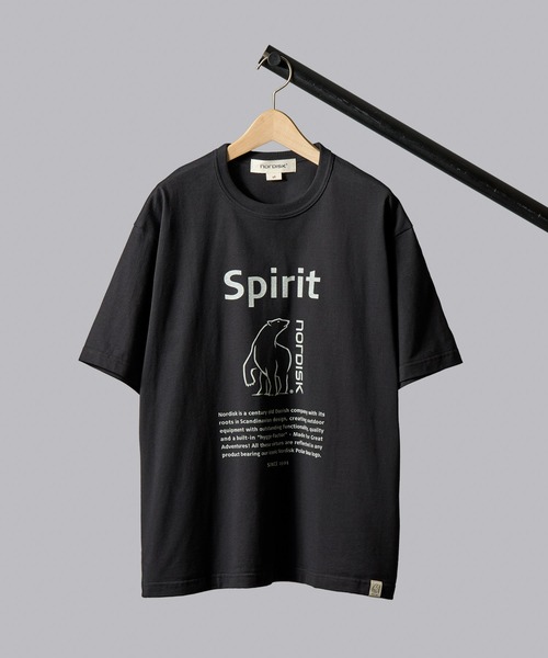 NORDISK（ノルディスク）の「【 NORDISK / ノルディスク 】 ORGANIC COTTON SPIRIT BEAR TSHIRT / オーガニックコットン スピリットベアー 半袖Tシャツ（Tシャツ/カットソー・メンズ・ホワイト/ブラック/グレー・SMALL/MEDIUM/LARGE）」の2枚目の写真