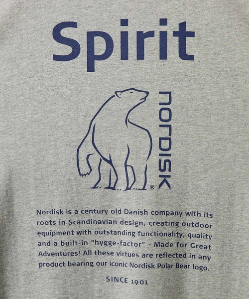 NORDISK（ノルディスク）の「【 NORDISK / ノルディスク 】 ORGANIC COTTON SPIRIT BEAR TSHIRT / オーガニックコットン スピリットベアー 半袖Tシャツ（Tシャツ/カットソー・メンズ・ホワイト/ブラック/グレー・SMALL/MEDIUM/LARGE）」の4枚目の写真