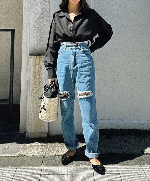 ダメージジーンズ(デニムパンツ)|esutoreja(エストレジャ) ダメージジーンズ(デニムパンツ)|esutoreja(エストレジャ)