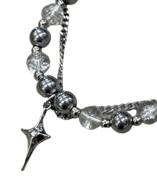 XU(エックスユー)の「【Never mind the XU】galaxy chain bracelet① / 【ネバーマインド ザ エックスユー】ギャラクシーチェーンブレスレットシルバーブレスレット(ブレスレット・メンズ・シルバー・ONE SIZE)」の4枚目の写真