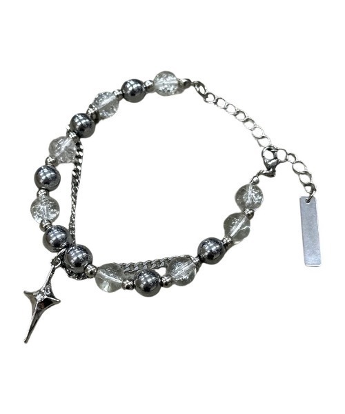 XU(エックスユー)の「【Never mind the XU】galaxy chain bracelet① / 【ネバーマインド ザ エックスユー】ギャラクシーチェーンブレスレットシルバーブレスレット(ブレスレット・メンズ・シルバー・ONE SIZE)」の6枚目の写真