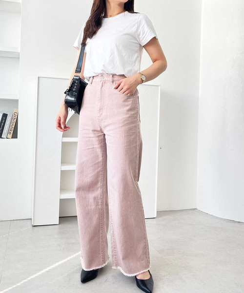 9万 新品 CO デニム　ハイウエスト パッチ バルーン デニム パンツ 25 9万 新品 CO デニム ハイウエスト パッチ バルーン デニム