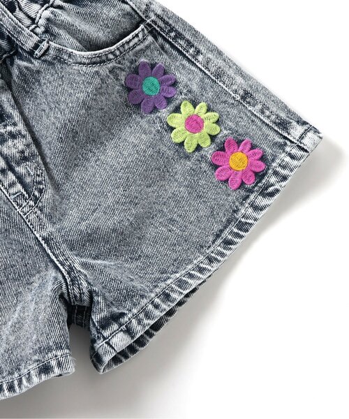 BREEZE(ブリーズ)の「刺繍デニムショートパンツ(デニムパンツ・キッズ・ブルー/ブラック/サックスブルー・80/90/100/110/120/130/140)」の11枚目の写真