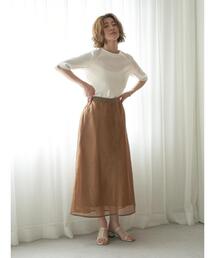 YECCA VECCA | スクエアメッシュフレアスカート(スカート)