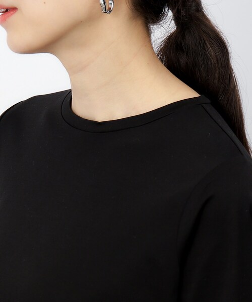 OPAQUE.CLIP(オペークドットクリップ)の「◆チュールドッキングティアードカットソー【洗濯機洗い可】(Tシャツ/カットソー・レディース・ブラック/ホワイト/ネイビー・36/40/38)」の19枚目の写真