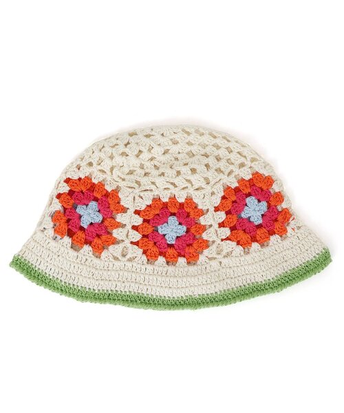 BREEZE（ブリーズ）の「クロシェ編みハット（ハット・キッズ・オフホワイト/ベージュ・48/58/54/50）」の2枚目の写真
