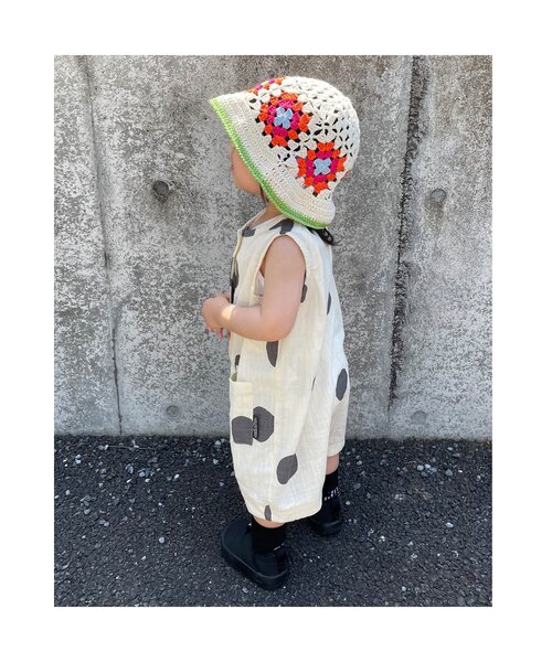 BREEZE（ブリーズ）の「クロシェ編みハット（ハット・キッズ・オフホワイト/ベージュ・48/58/54/50）」の11枚目の写真