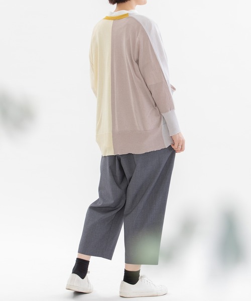 nop de nod（ノップドゥノッド）の「misc cloche レーヨンエステルUVカットカーディガン（カーディガン/ボレロ・レディース・ライトグレー/ブラック/オフホワイト/ダークブルー・3）」の22枚目の写真
