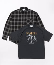 TIMELY WARNING | 【TIMELY WARNING】CHECK SHIRTS＆BAND TEE ENSEMBLE(シャツ/ブラウス)