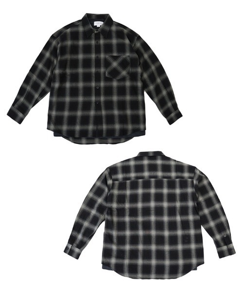 TIMELY WARNING（タイムリーワーニング）の「【TIMELY WARNING】CHECK SHIRTS＆BAND TEE ENSEMBLE（シャツ/ブラウス・メンズ・ブラック系その他/グレー系その他・M/L/XL）」の18枚目の写真