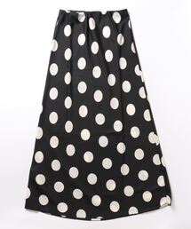 Settimissimo | サテンドットプリントロングナロースカート(スカート)