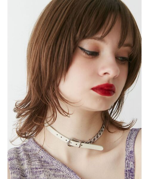 jouetie（ジュエティ）の「ベルトチェーンチョーカー（チョーカー・レディース・ブラック/アイボリー・FREE）」の14枚目の写真