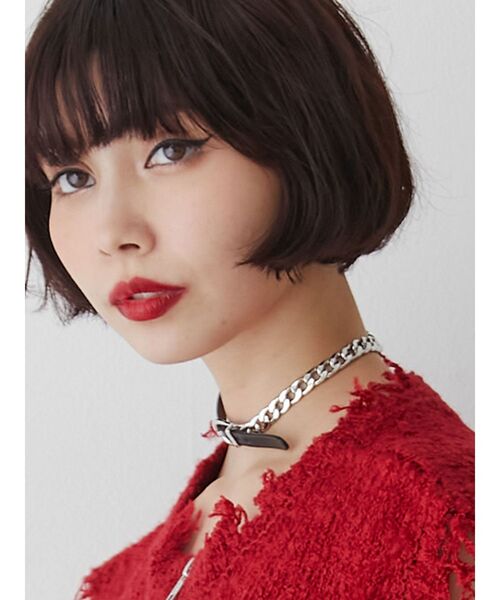 jouetie（ジュエティ）の「ベルトチェーンチョーカー（チョーカー・レディース・ブラック/アイボリー・FREE）」の7枚目の写真