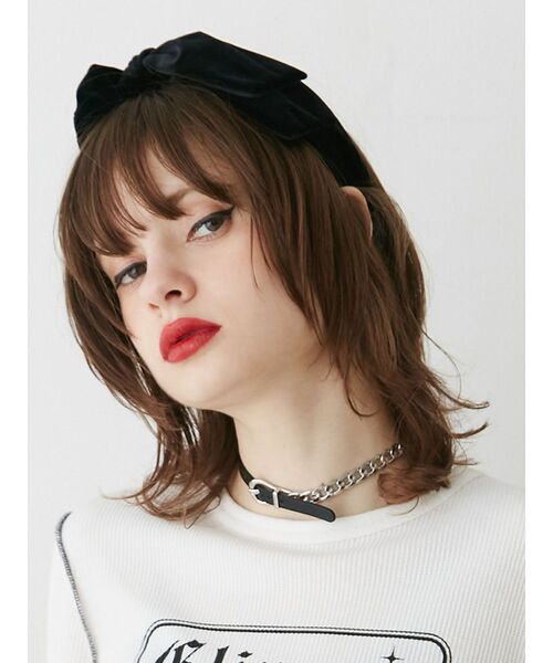 jouetie（ジュエティ）の「ベルトチェーンチョーカー（チョーカー・レディース・ブラック/アイボリー・FREE）」の8枚目の写真