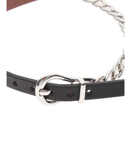 jouetie（ジュエティ）の「ベルトチェーンチョーカー（チョーカー・レディース・ブラック/アイボリー・FREE）」の10枚目の写真
