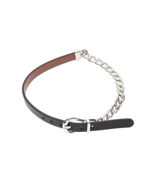 jouetie（ジュエティ）の「ベルトチェーンチョーカー（チョーカー・レディース・ブラック/アイボリー・FREE）」の5枚目の写真