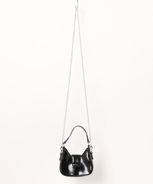 kutir(クティール)の「kutirlune/リボンミニバッグ(ハンドバッグ・レディース・シルバー/ブラック・FREE)」の13枚目の写真