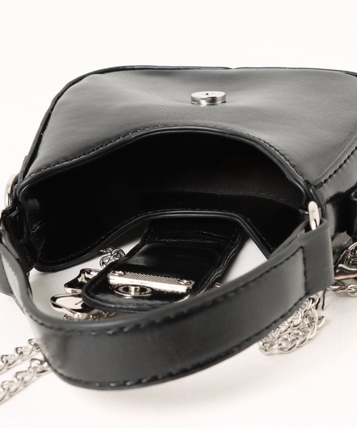 kutir(クティール)の「kutirlune/リボンミニバッグ(ハンドバッグ・レディース・シルバー/ブラック・FREE)」の16枚目の写真