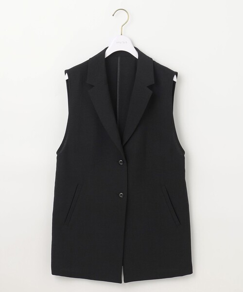 ANY SIS（エニィスィス）の「ドライタッチクール ジレ（その他アウター・レディース・ブラック系/ベージュ系/グレー系3・2）」の12枚目の写真