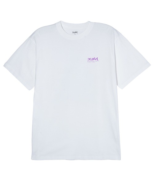 X-girl（エックスガール）の「X-girl VARIOUS LOGOS S/S TEE（Tシャツ/カットソー・レディース・ブラック/ホワイト/ネイビー・S/M/L/XL）」の5枚目の写真