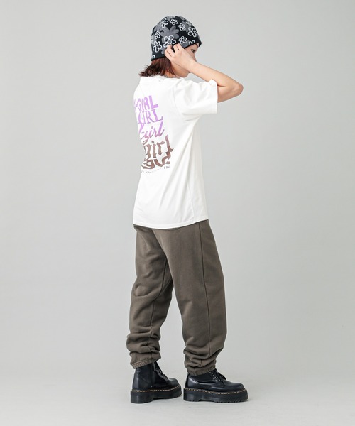 X-girl（エックスガール）の「X-girl VARIOUS LOGOS S/S TEE（Tシャツ/カットソー・レディース・ブラック/ホワイト/ネイビー・S/M/L/XL）」の13枚目の写真