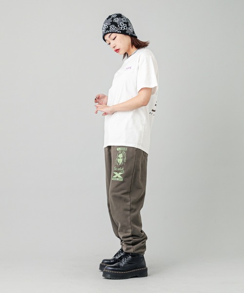 X-girl（エックスガール）の「X-girl VARIOUS LOGOS S/S TEE（Tシャツ/カットソー・レディース・ブラック/ホワイト/ネイビー・S/M/L/XL）」の16枚目の写真