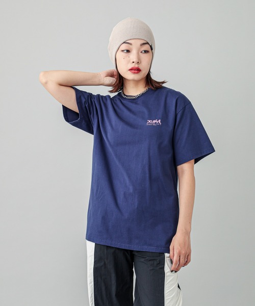X-girl（エックスガール）の「X-girl VARIOUS LOGOS S/S TEE（Tシャツ/カットソー・レディース・ブラック/ホワイト/ネイビー・S/M/L/XL）」の20枚目の写真