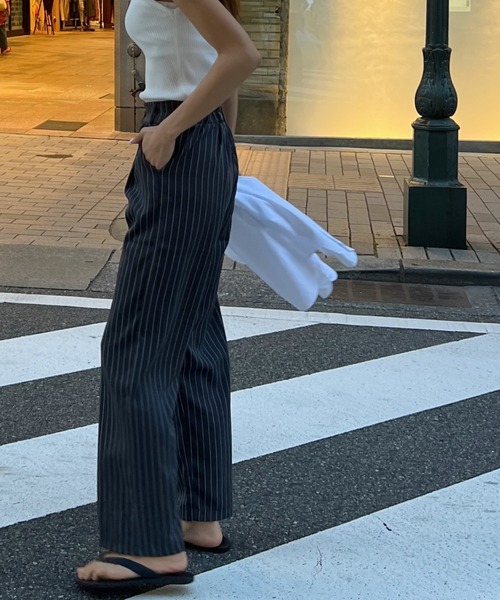Sorriso(ソリッソ)の「ストライプ スラックス(スラックス・レディース・グレー・S)」の7枚目の写真