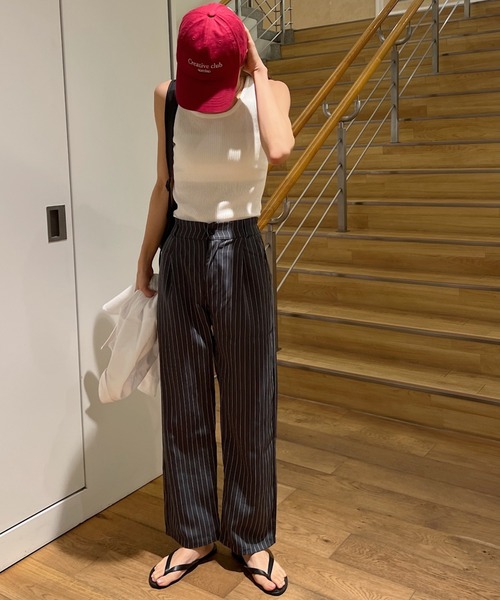 Sorriso(ソリッソ)の「ストライプ スラックス(スラックス・レディース・グレー・S)」の9枚目の写真