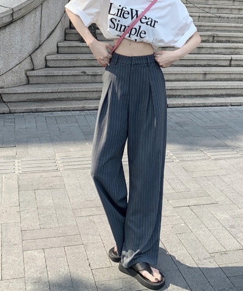 Sorriso（ソリッソ）の「ストライプ スラックス（スラックス）」 - WEAR