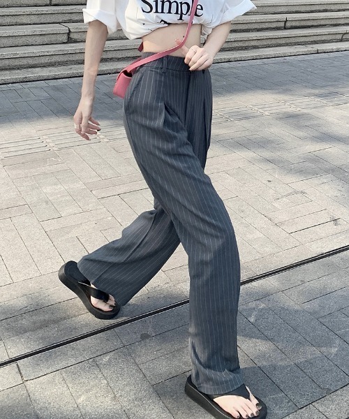 Sorriso(ソリッソ)の「ストライプ スラックス(スラックス・レディース・グレー・S)」の12枚目の写真