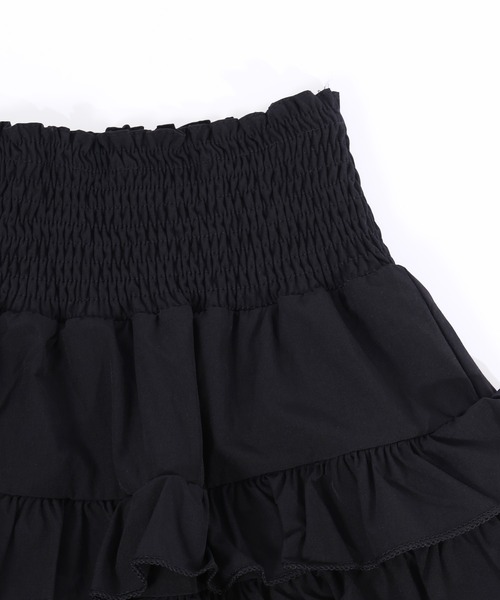 PHILLY（フィリー）の「【PHILLY】ミニティアードフリルスカート（スカート・レディース・ホワイト/ブラック・FREE）」の7枚目の写真