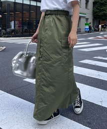 CIAOPANIC TYPY | 【ベルト付き】ナイロンバックマーメイドカーゴスカート(スカート)