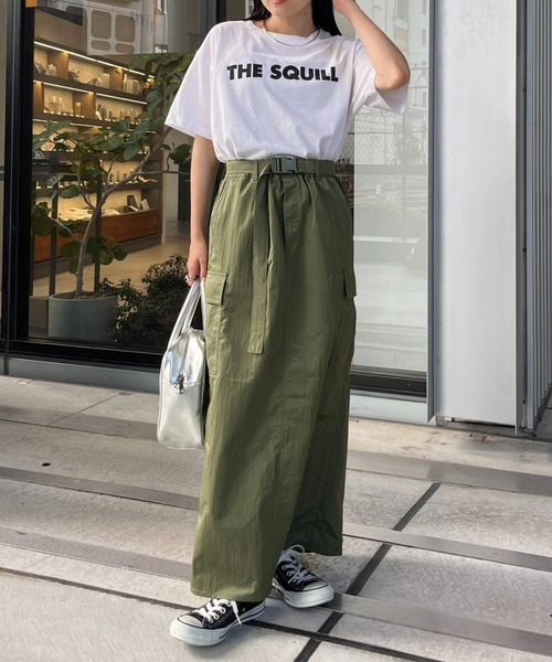 CIAOPANIC TYPY（チャオパニックティピー）の「【ベルト付き】ナイロンバックマーメイドカーゴスカート（スカート・レディース・カーキ/ブラック/ベージュ・SMALL/MEDIUM）」の10枚目の写真