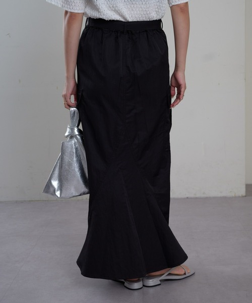 CIAOPANIC TYPY（チャオパニックティピー）の「【ベルト付き】ナイロンバックマーメイドカーゴスカート（スカート・レディース・カーキ/ブラック/ベージュ・SMALL/MEDIUM）」の22枚目の写真