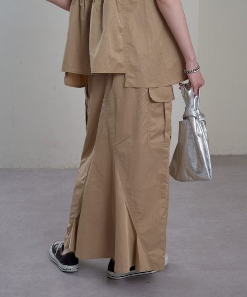 CIAOPANIC TYPY（チャオパニックティピー）の「【ベルト付き】ナイロンバックマーメイドカーゴスカート（スカート・レディース・カーキ/ブラック/ベージュ・SMALL/MEDIUM）」の15枚目の写真