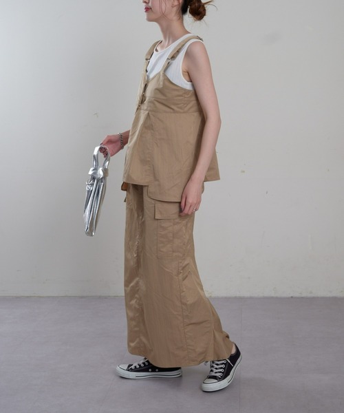 CIAOPANIC TYPY（チャオパニックティピー）の「【ベルト付き】ナイロンバックマーメイドカーゴスカート（スカート・レディース・カーキ/ブラック/ベージュ・SMALL/MEDIUM）」の17枚目の写真