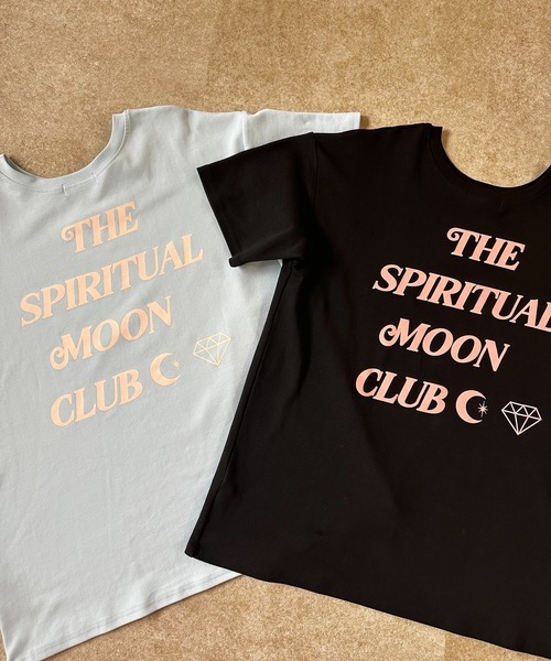 sandlessmoon（サンドレスムーン）の「THE SPIRITUAL MOON CLUB Tシャツ（Tシャツ/カットソー・レディース・ブラック/サックスブルー・FREE）」の3枚目の写真
