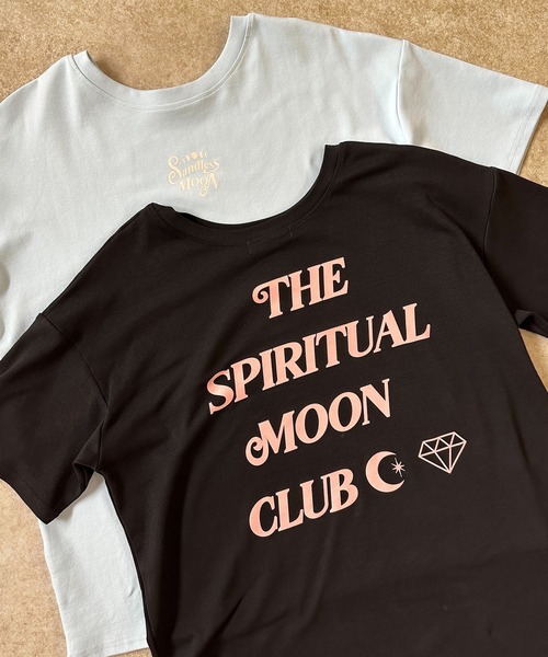 sandlessmoon（サンドレスムーン）の「THE SPIRITUAL MOON CLUB Tシャツ（Tシャツ/カットソー・レディース・ブラック/サックスブルー・FREE）」の19枚目の写真