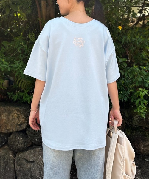 sandlessmoon（サンドレスムーン）の「THE SPIRITUAL MOON CLUB Tシャツ（Tシャツ/カットソー・レディース・ブラック/サックスブルー・FREE）」の7枚目の写真