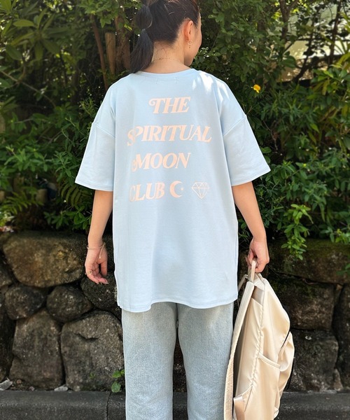 sandlessmoon（サンドレスムーン）の「THE SPIRITUAL MOON CLUB Tシャツ（Tシャツ/カットソー・レディース・ブラック/サックスブルー・FREE）」の10枚目の写真