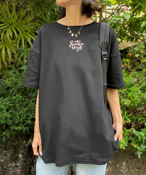 sandlessmoon（サンドレスムーン）の「THE SPIRITUAL MOON CLUB Tシャツ（Tシャツ/カットソー・レディース・ブラック/サックスブルー・FREE）」の13枚目の写真