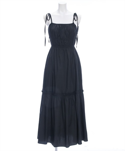 clear（クリア）の「無地柄アソート肩リボンキャミワンピース≪2024SS≫（ワンピース・レディース・カーキ/ブラック/ブルー系その他・F）」の17枚目の写真